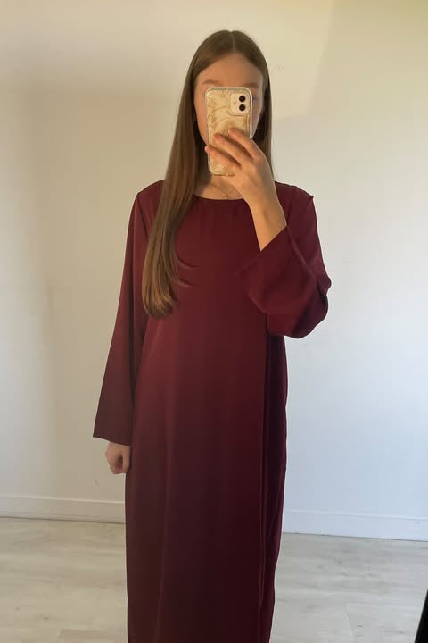 Robe Longue Fluide avec Ceinture en Tissu