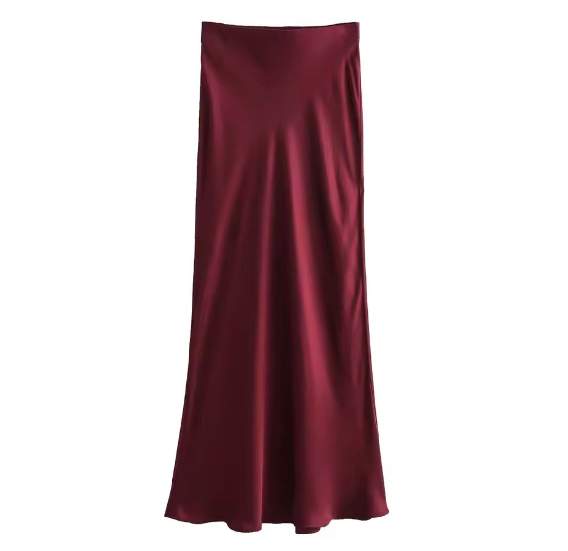Jupe satiné - Bordeau clair