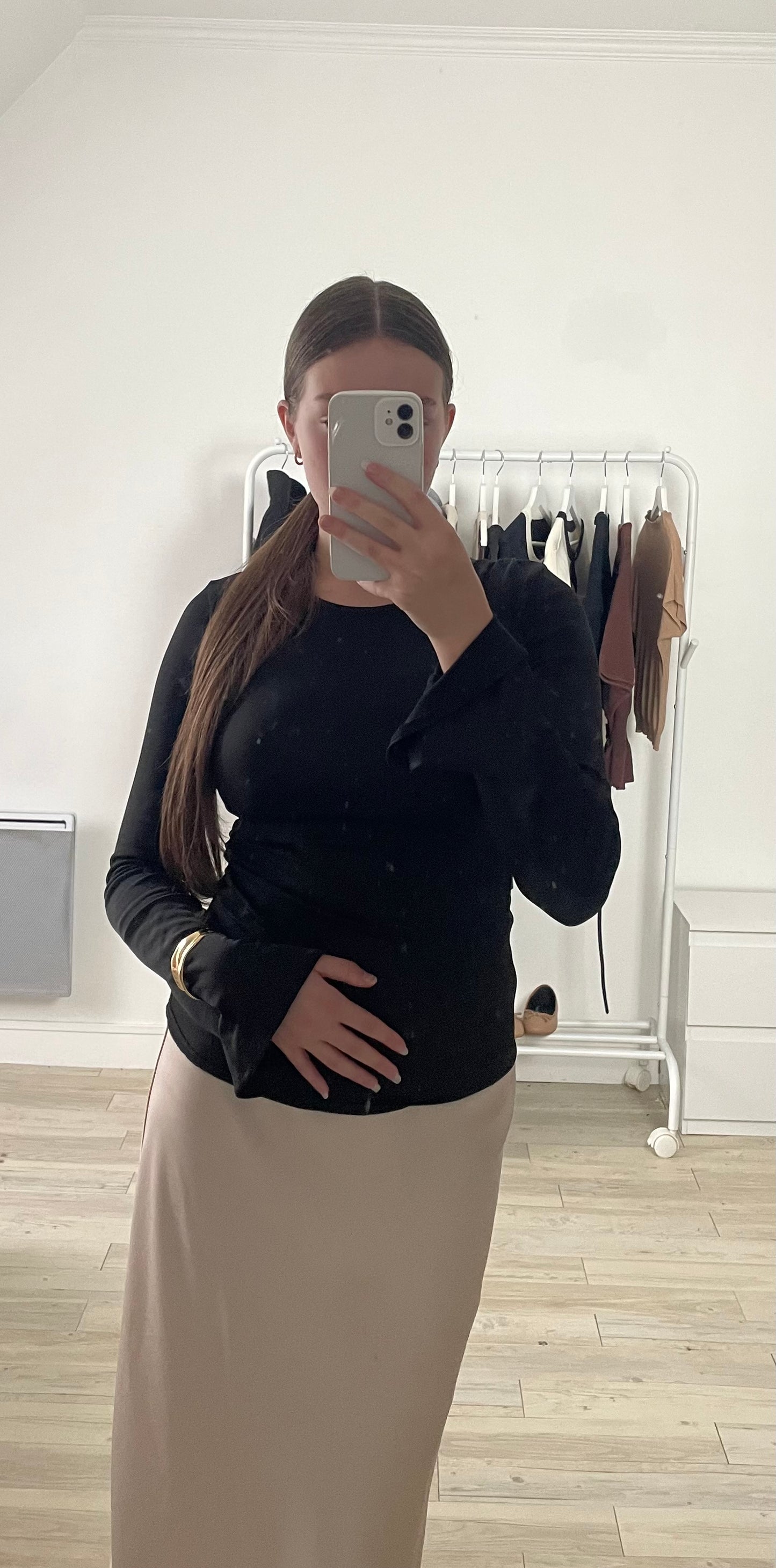 Haut manche évasé - Noir