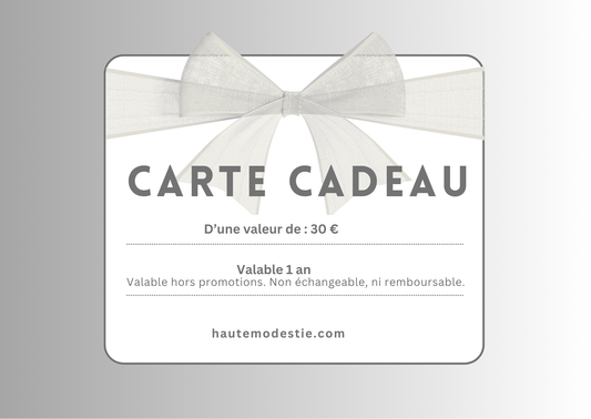 Carte-Cadeaux Haute Modestie