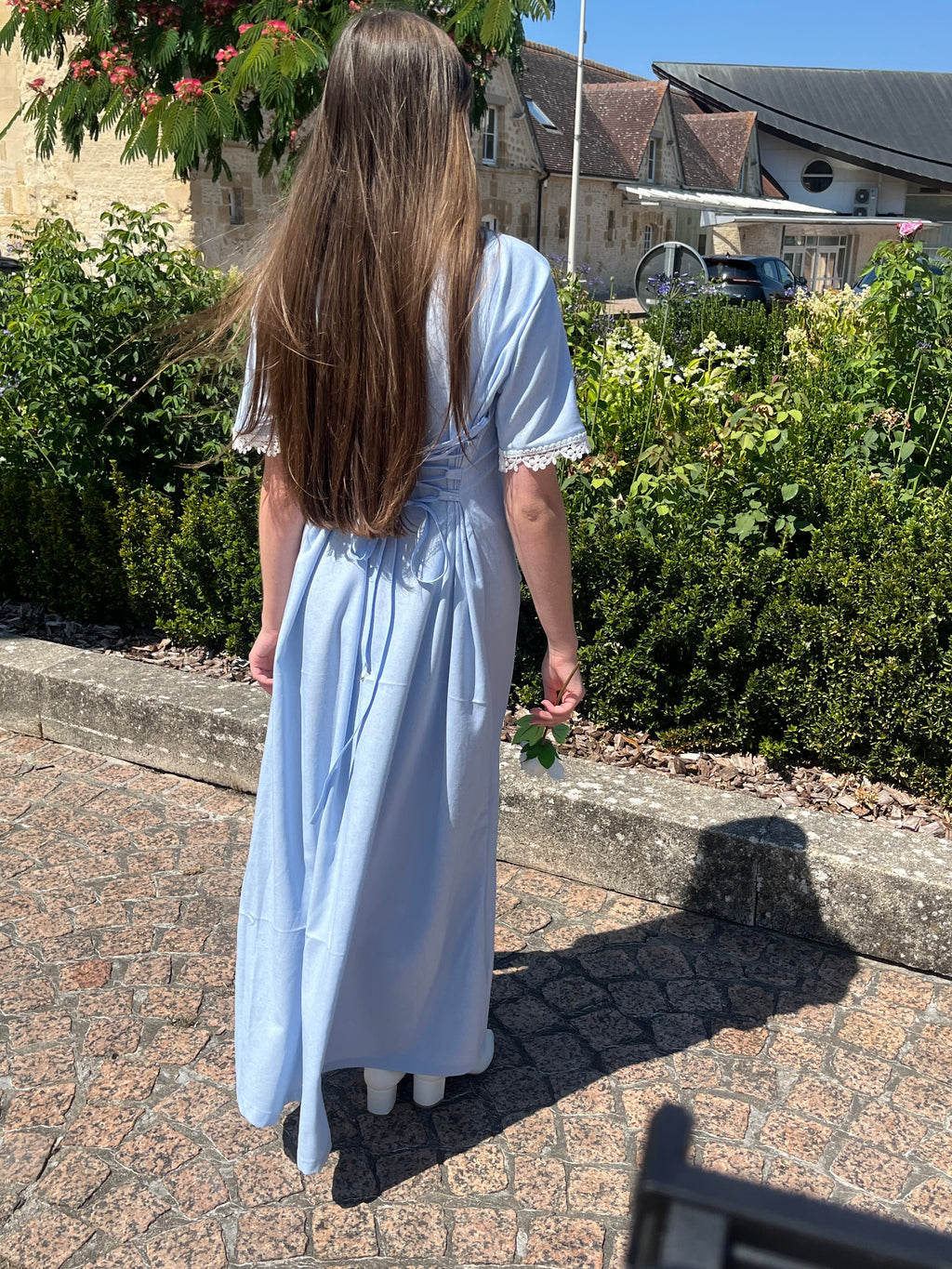 Robe Anne - Dentelle effet Corset Faite main