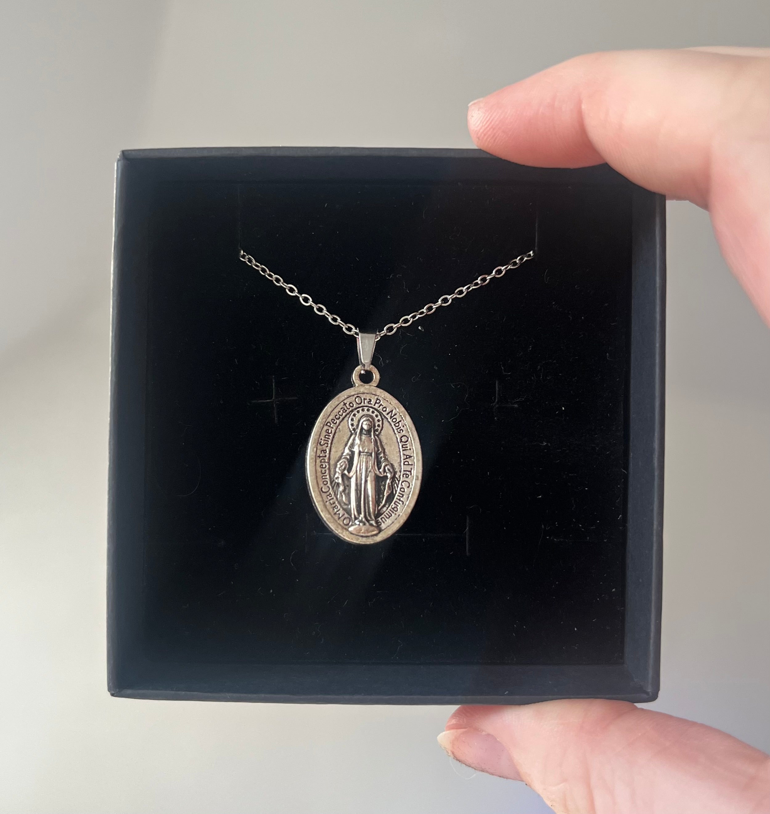 Collier "Ave Maria" — Argenté