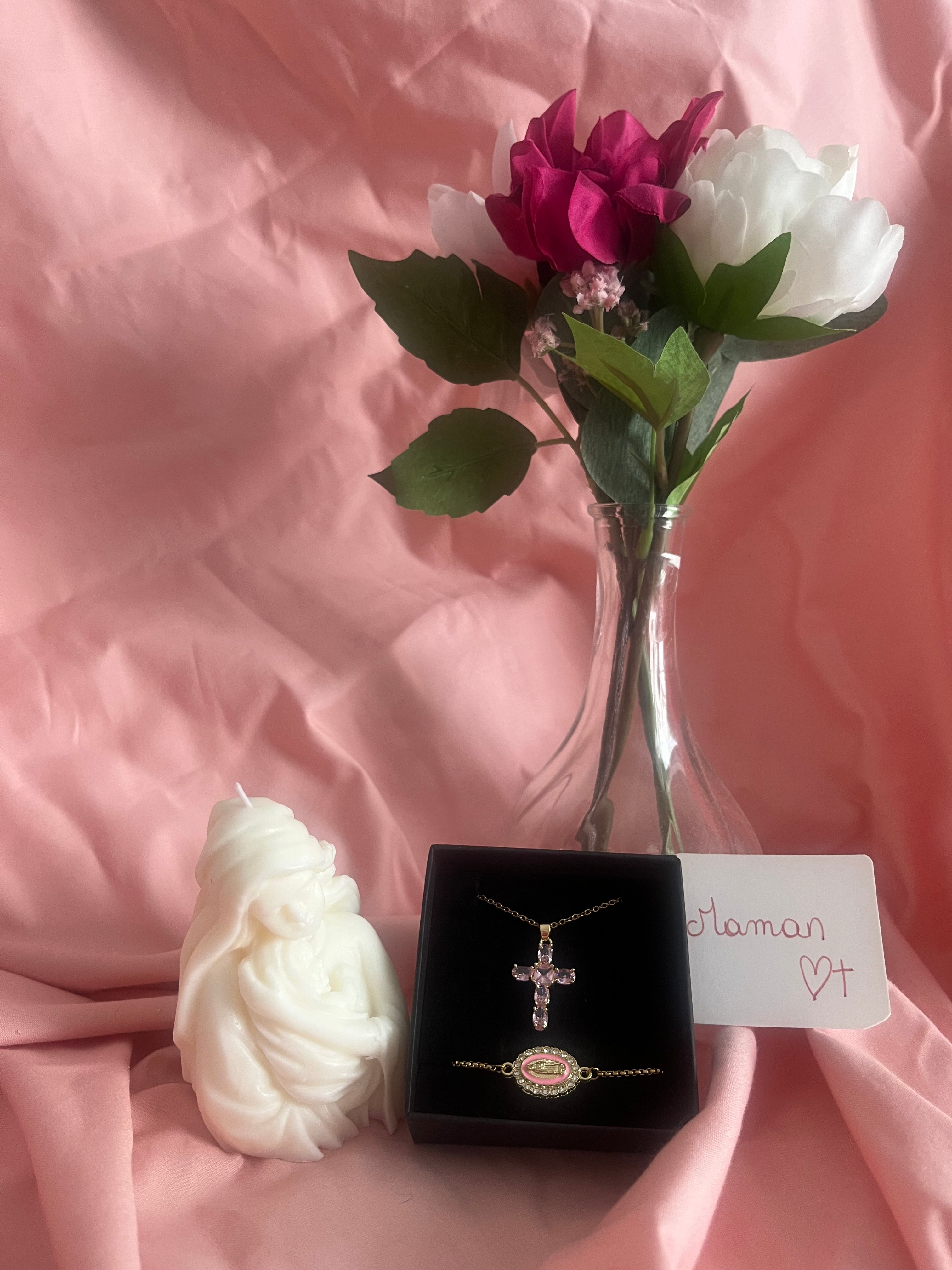 Coffret fête des mères - Rose