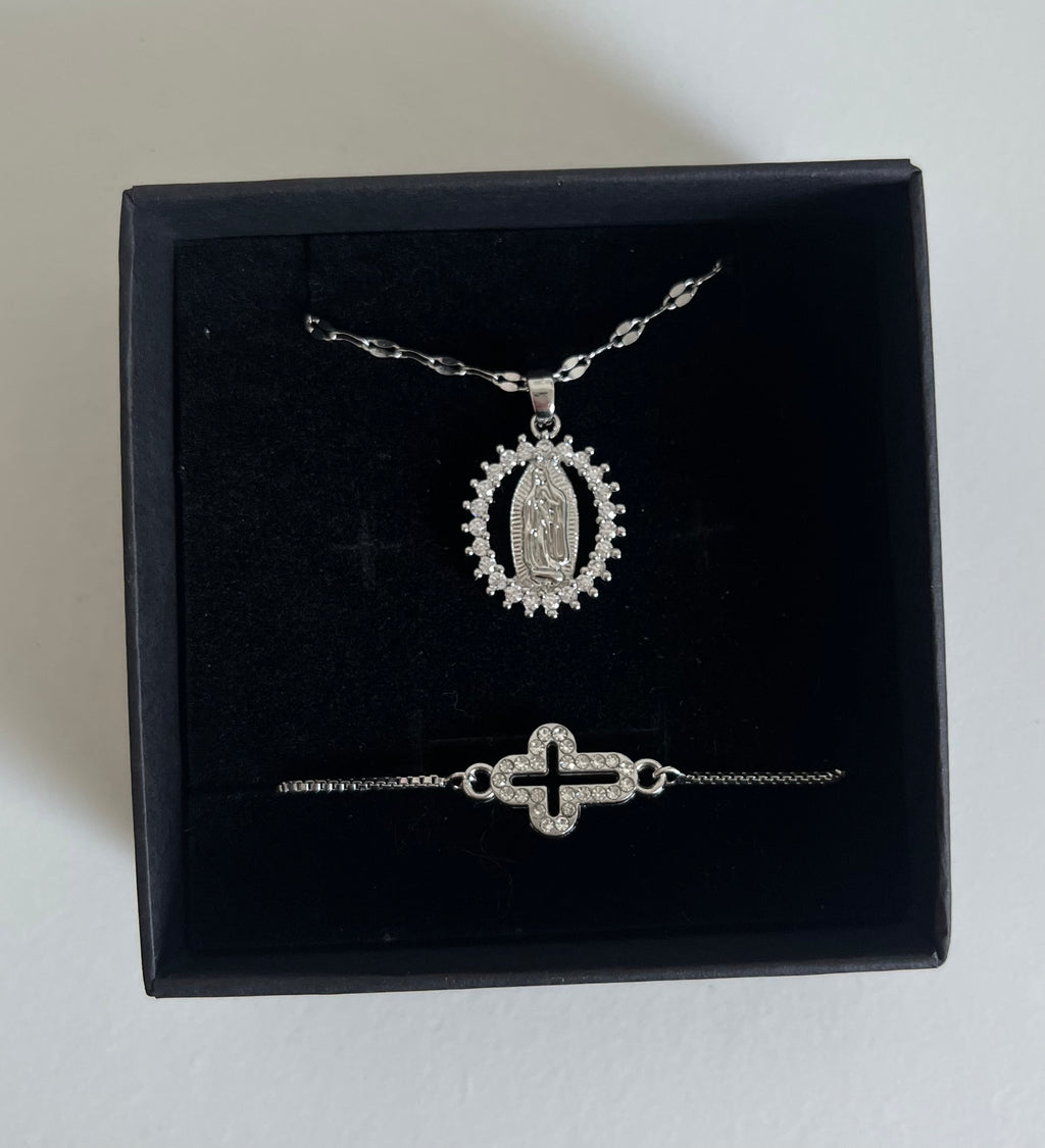 Coffret Fête des mères - Marie argenté