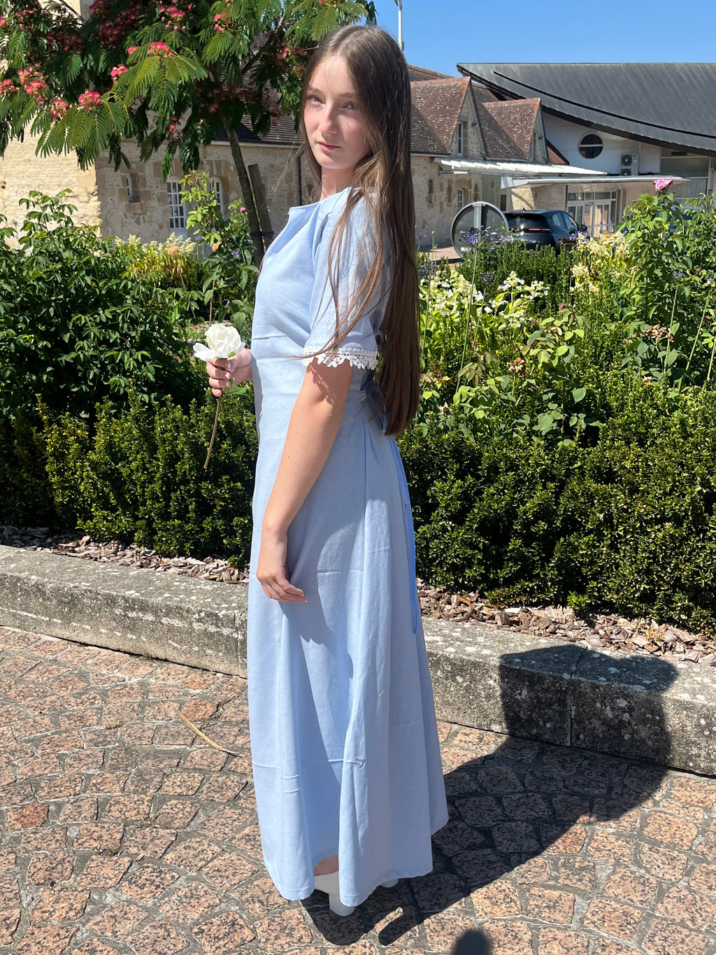 Robe Anne - Dentelle effet Corset Faite main