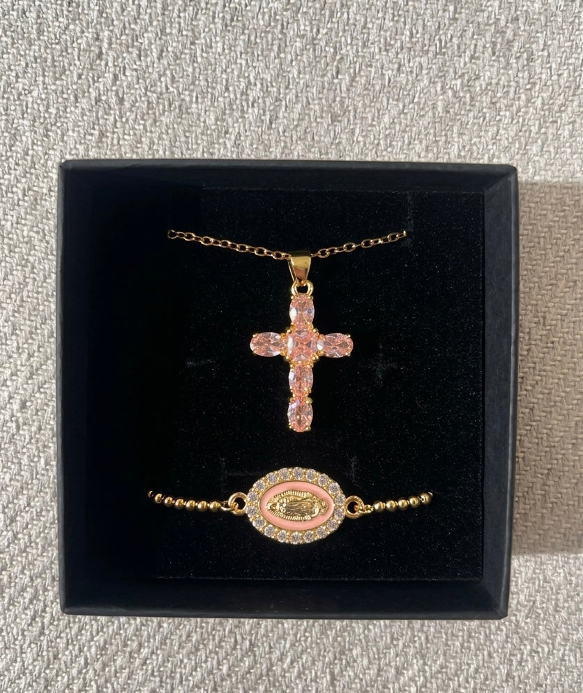 Coffret fête des mères - Rose