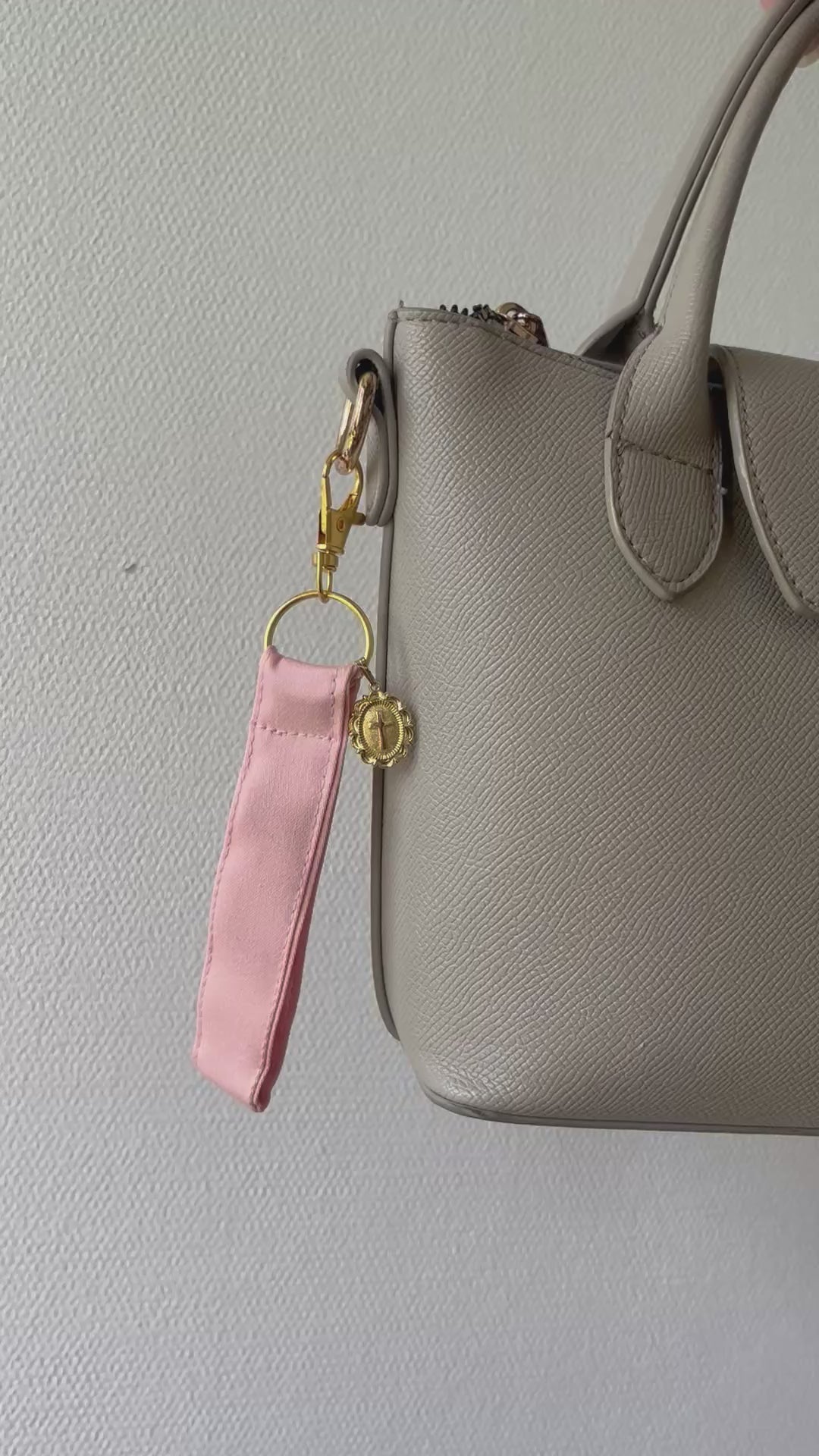 Porte clé tissu -Rosa